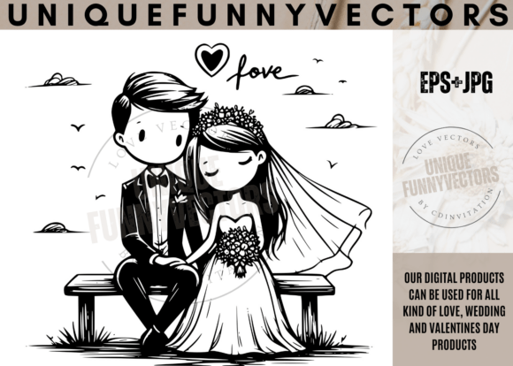Bringing Love to Life: The Charm of Wedding Illustrations 262