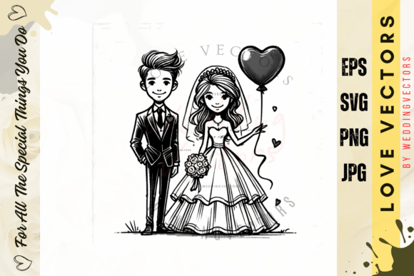 C4283: Timeless Wedding & Love Vectors for Your Designs