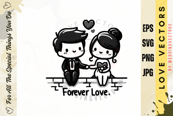 C444: A Luxury Wedding Illustration for Timeless Designs
