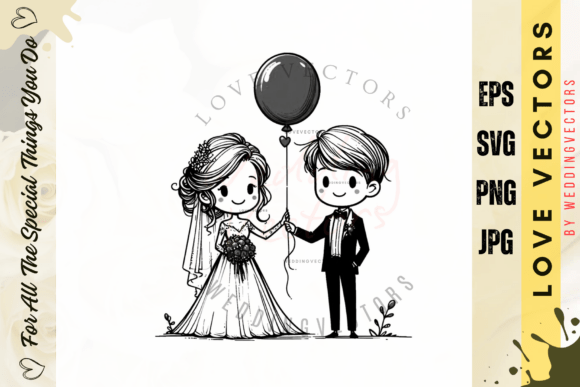 C4509: Capturing Romance in Wedding & Love Vectors