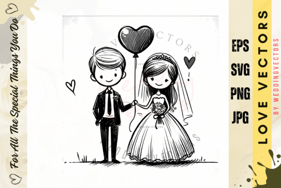 Capturing Romance: The Art of Wedding Couple & Love Vectors