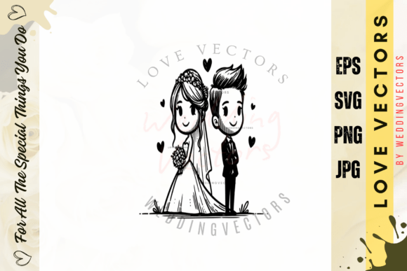 Celebrate Love in Design: The C4258 Soft Light Wedding Vectors