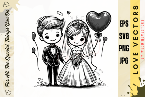 Celebrate Love with C4119 Vector Illustrations