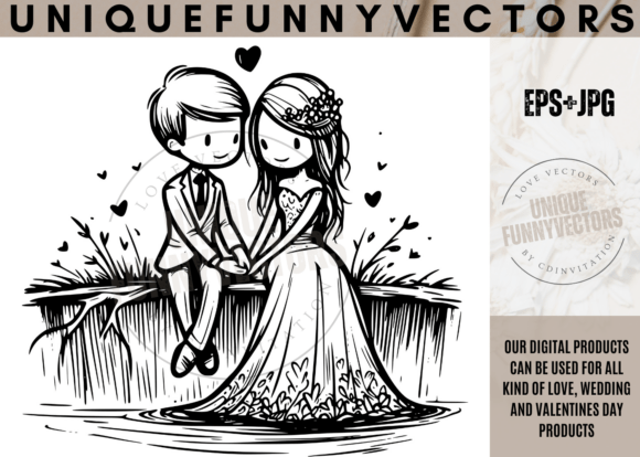 Charming Characters for Heartfelt Wedding Designs