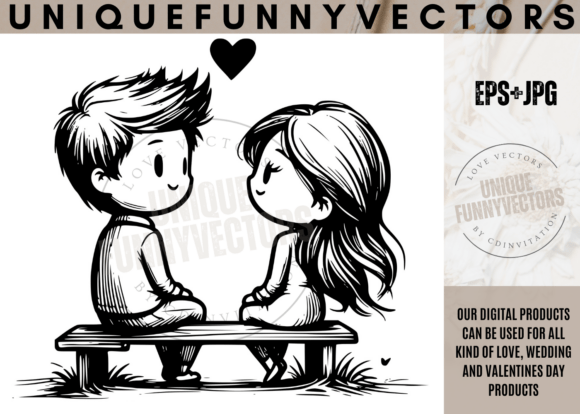 Charming Characters: Love Wedding Stick Vectors Svg Eps 233