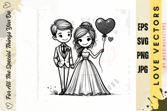 Elegant Wedding Graphics: The C4002 Fine Line Collection