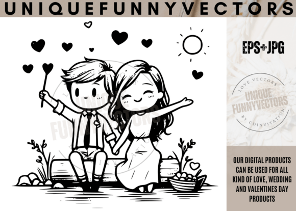Love Wedding Stick Vectors: Charming Designs for Every Celebration