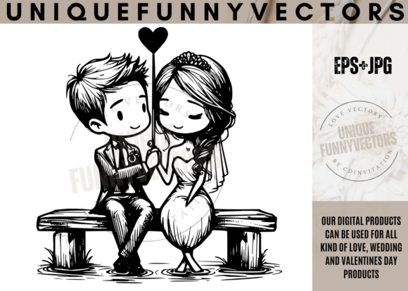 Love Wedding Stick Vectors Svg Eps 221: Endearing Design Assets