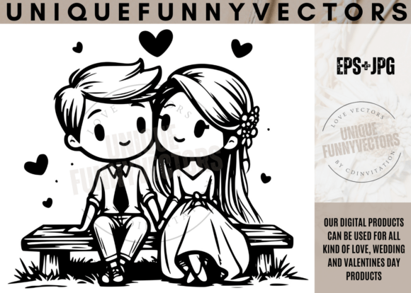Love Wedding Stick Vectors Svg Eps 222: Adorable Design Assets