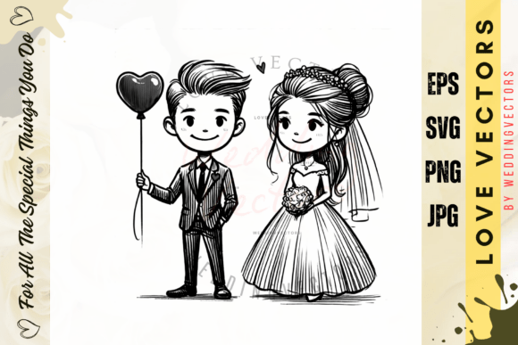Luxury Minimalist Love Illustration - C4231