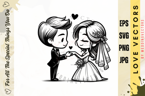 Timeless Romance: The C4150 Wedding Illustration Collection