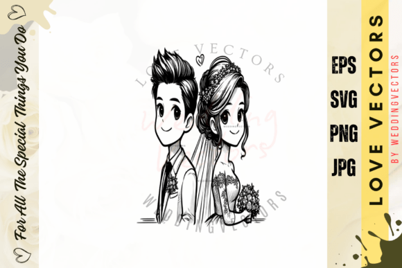 Timeless Romance: The C4292 Illustration for Your Brand