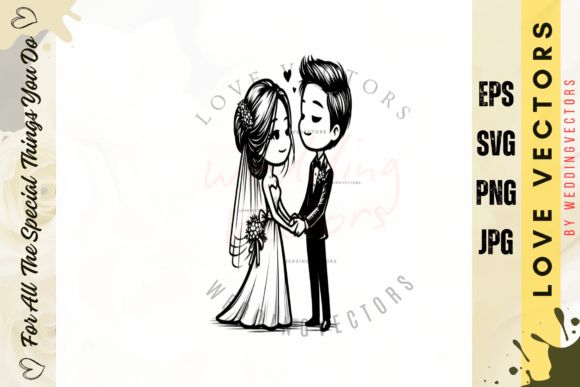 Timeless Romance: The C4423 Bridal Branding Vector