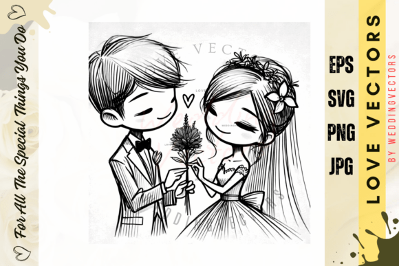 Wedding Couple and Love Vectors - C427: A Designer's Guide